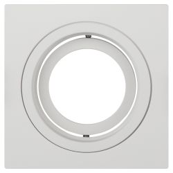 Светильник встраиваемый алюминиевый ЭРА KL85 WH под лампу MR16 GU5.3 белый | Алюминиевые встраиваемые светильники