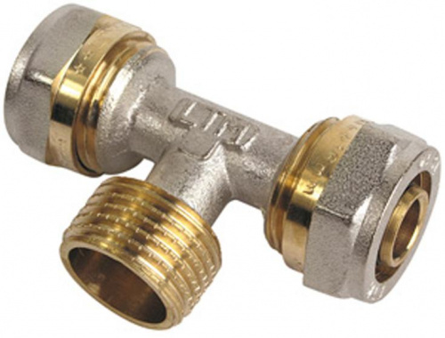 Тройник 2 цанги/штуцер T20х1/2Mх20 FO 00292