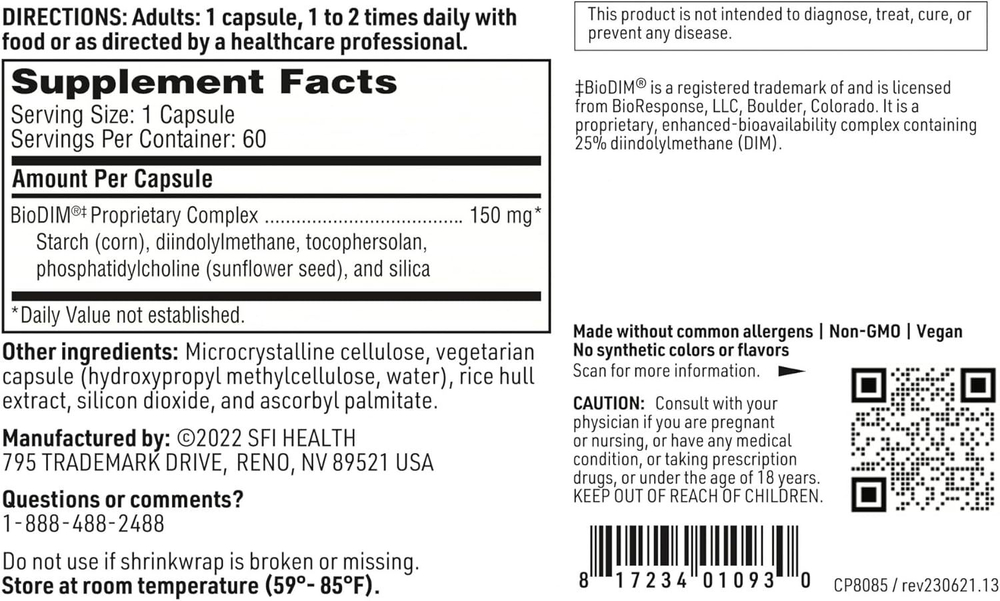 SFI/Klaire Labs - BioDIM® - 60 capsules