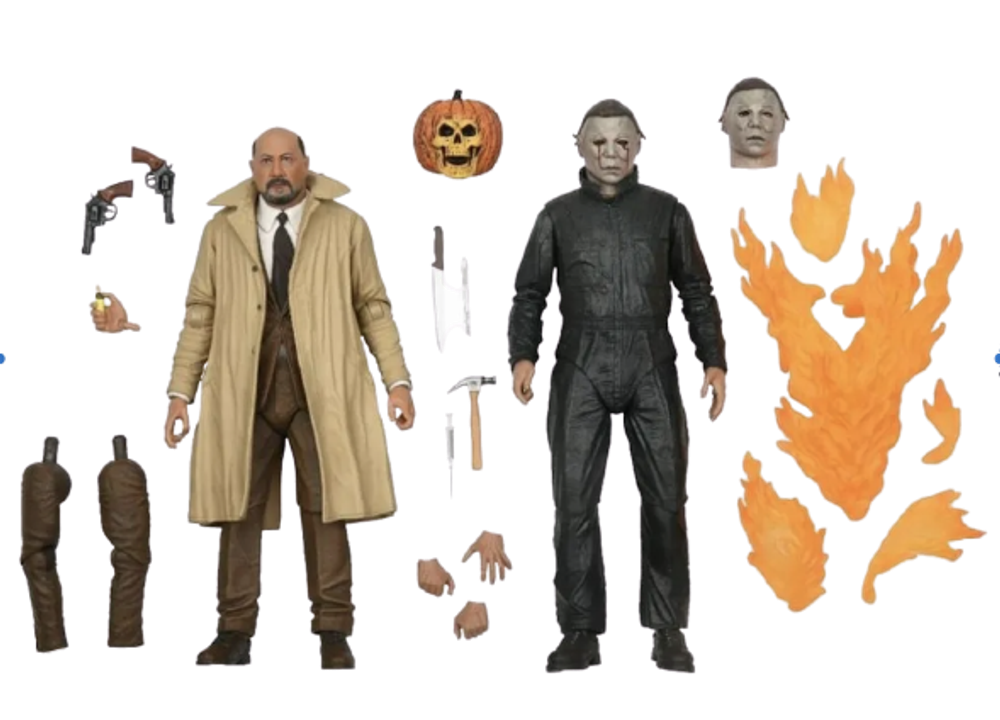 Фигурки Neca Michael Myers w Dr Loomis 2-pack Halloween 2 Ultimate