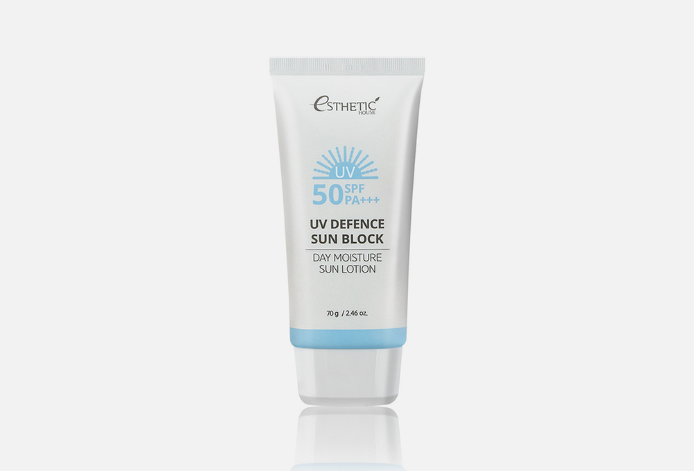 ESTHETIC HOUSE Солнцезащитный крем UV DEFENCE SUN BLOCK DAY MOISTURE SUN CREAM SPF 50+ / PA++++ (70 гр)