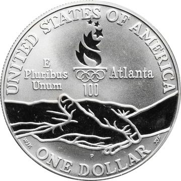 1 доллар 1995 США «X летние Паралимпийские Игры, Атланта 1996 - Бег»