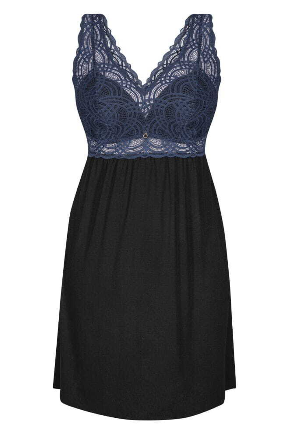 Сорочка Debora с кружевным лифом (Размер: XL) (Цвет: черный)