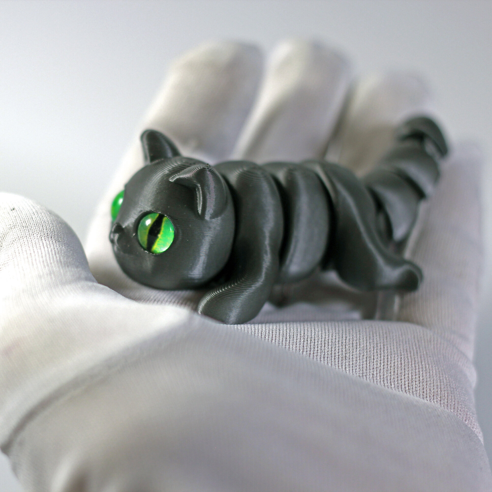 Мини котёнок игрушка антистресс, 10 см., серый