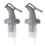 Пробка-дозатор для бутылки масла URK (в наборе 2 шт.), полипропилен/силикон