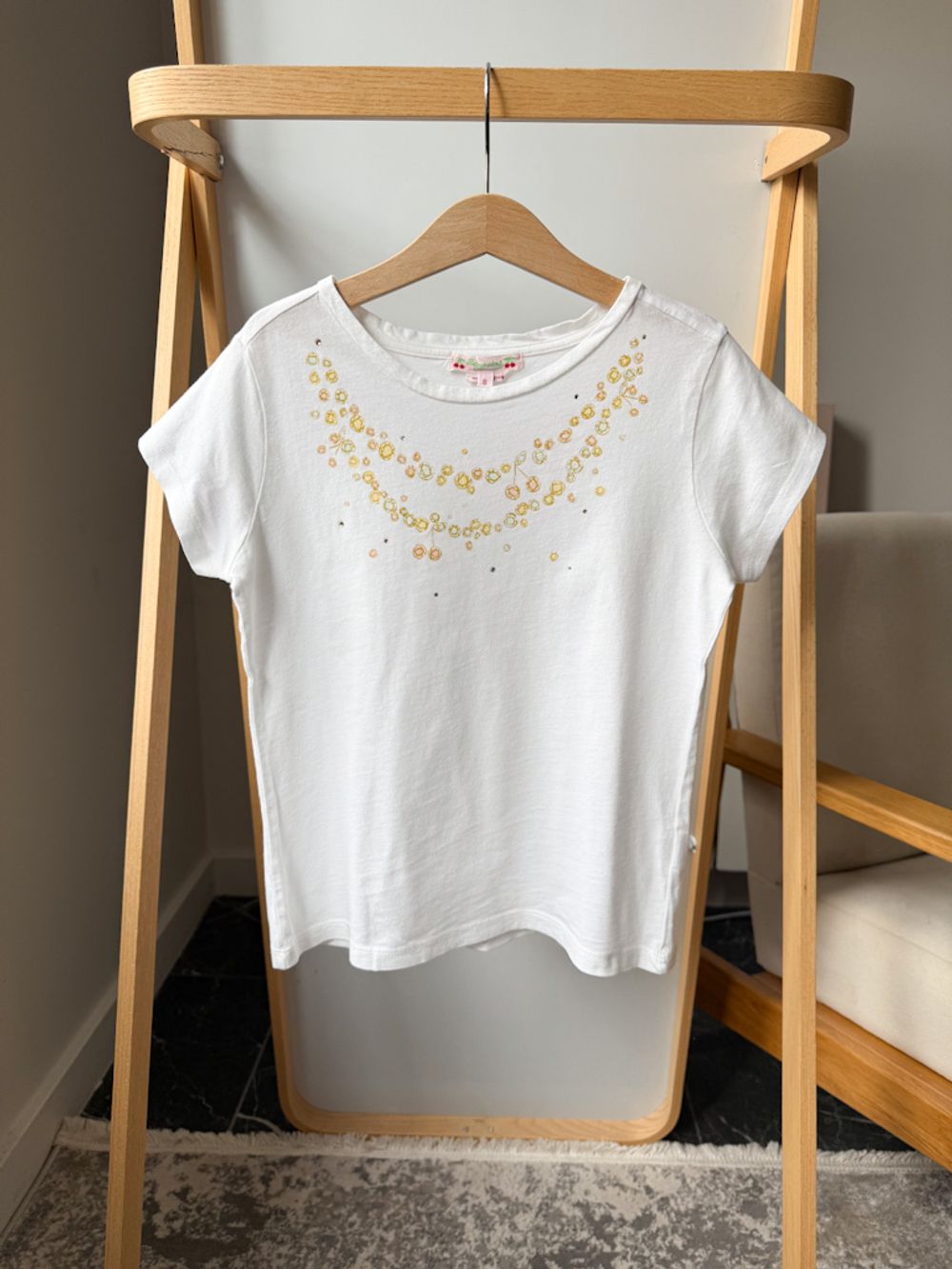 Хлопковая футболка Bonpoint, 128