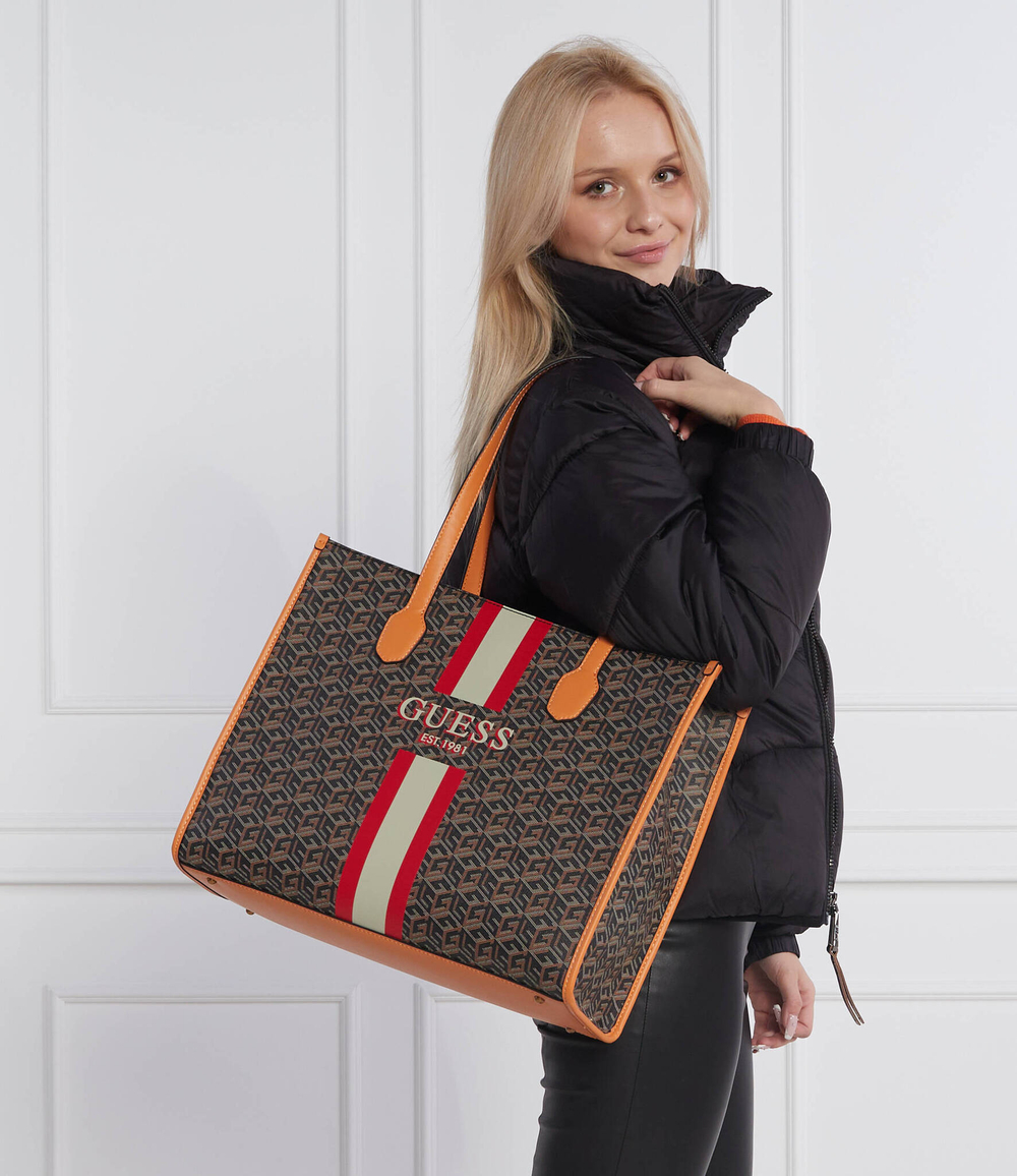 сумка-трапеция silvana Guess - коричневый(HWSC86 65230)