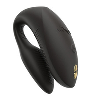 Черный вибратор 8см для пар с пультом ДУ и управлением через приложение We-Vibe Chorus Pro Satin Black SNSP1SG9