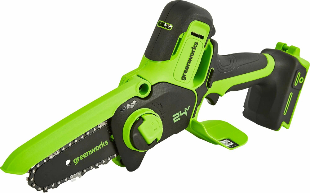 Цепная пила аккумуляторная GREENWORKS G24MCS10 24В,10см,1/4-1.1-28 без АКБ и ЗУ (2008207)