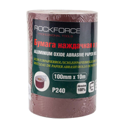 Бумага наждачная 100ммх10м в рулоне (P240) RockForce##Rock FORCE RF-SR4240A