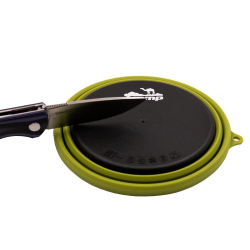 Tramp Тарелка силиконовая с пластиковым дном 550 мл, TRC-123, терракотовый