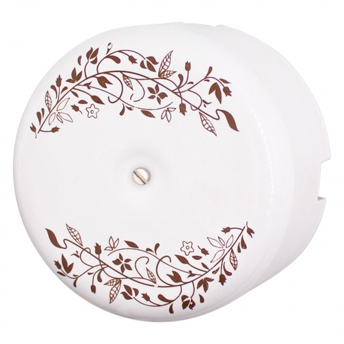 Распределительная коробка 90мм, керамика, цвет белый, декор D206/2 B1-523-01-D206/2