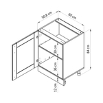 Модуль напольный с полкой Вестфалия, 60х51х84, массив сосны, Dipriz