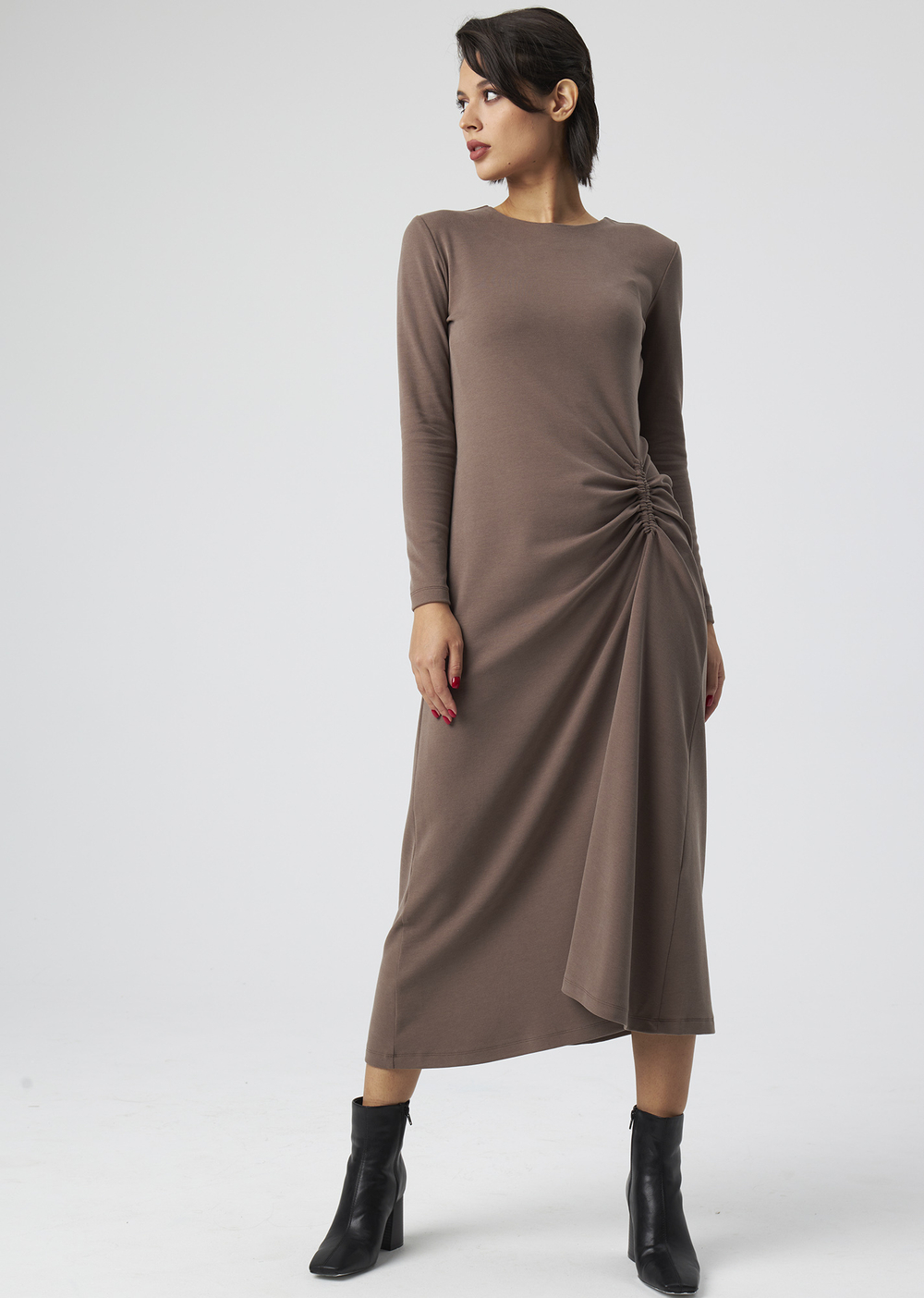 DRESS | M | BROWN