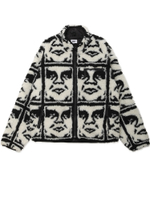 Куртка Флисовая Obey Repeated Icon Sherpa Jacket