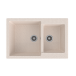 Мойка ML-GMS13 СТАНДАРТ двухчашевая, бежевый (328), 767*502*190мм