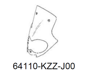 64110-KZZ-J00. WINDSCREEN. Honda CRF250-300Rally