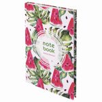 Блокнот А5 (135х206 мм), 80 л., твердый, клетка, выборочный лак, STAFF, "Juicy", 111605