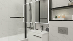 Плитка настенная Axima Монако 25x50 см 1.25 м² матовая цвет белый