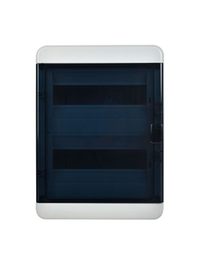 Корпус КМПн-24 TEKFOR IP65 черн. прозр. дверь пластик. IEK TF5-KP72-N-24-65-K03-K02