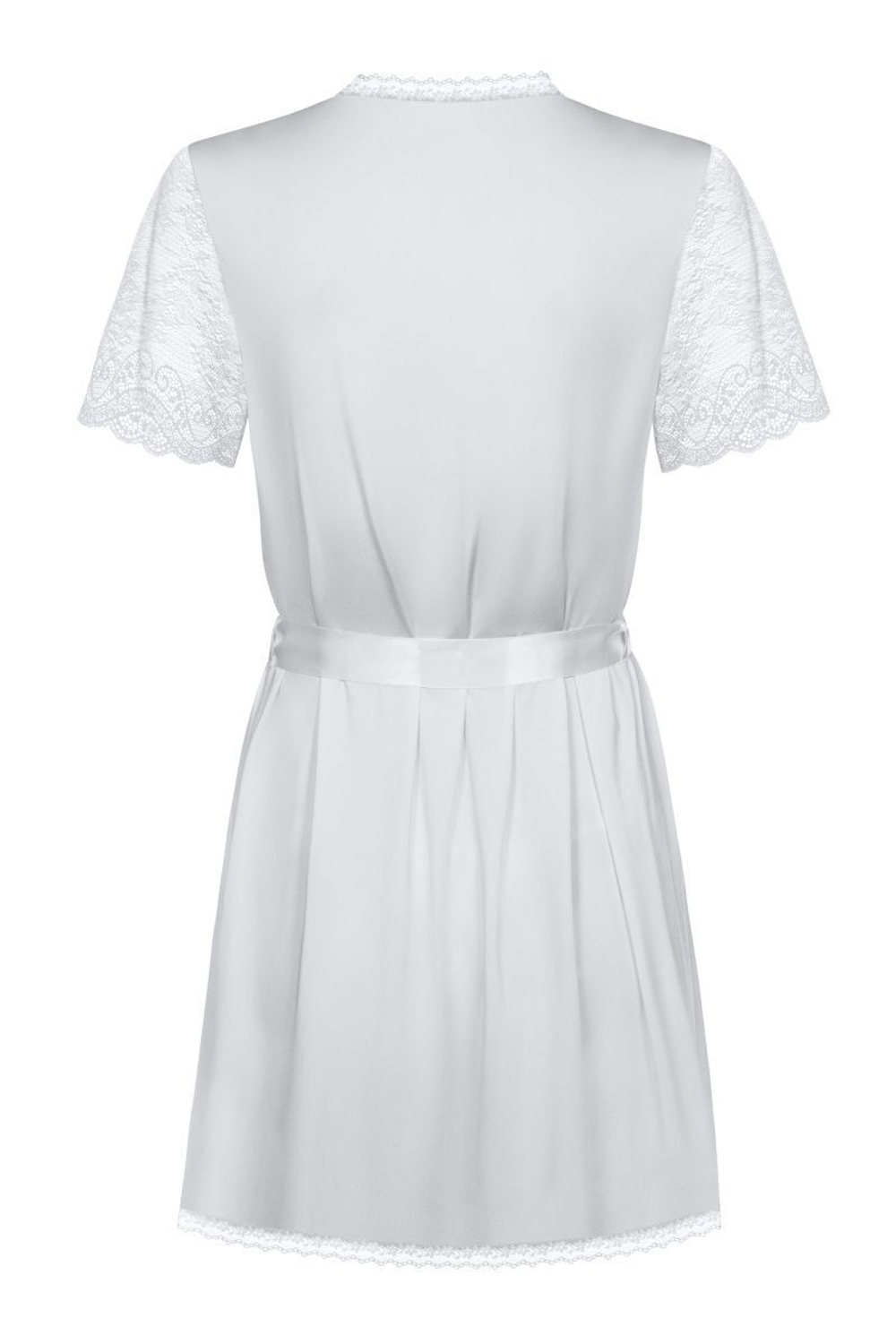 Полупрозрачный пеньюар с кружевными рукавчиками (Размер: S-M) (Цвет: бирюзовый)