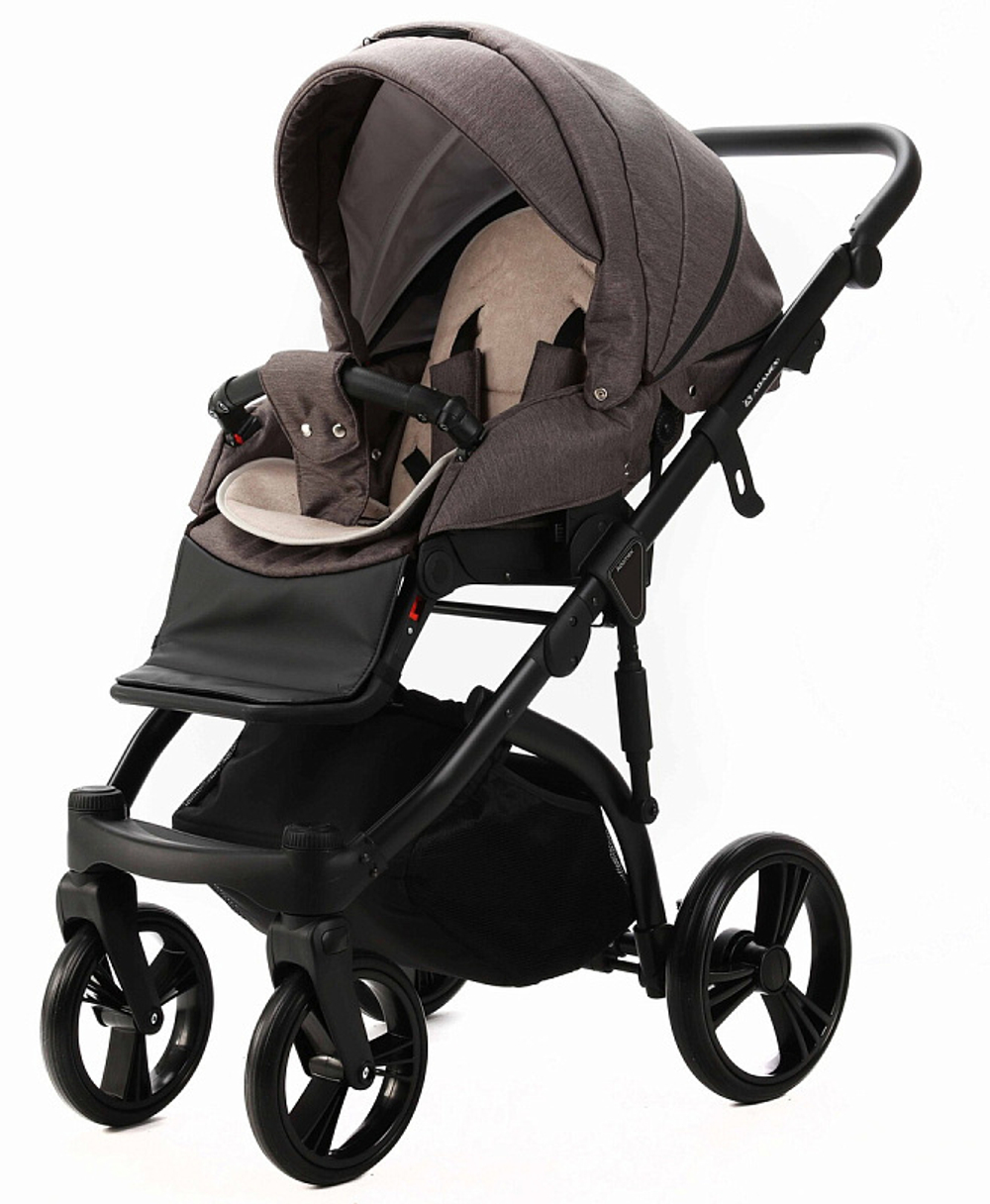 Детская коляска Adamex Lanti 2 в 1 LN-PS28 TIP (Т.БЕЖ + СВ.БЕЖ. КОЖА)