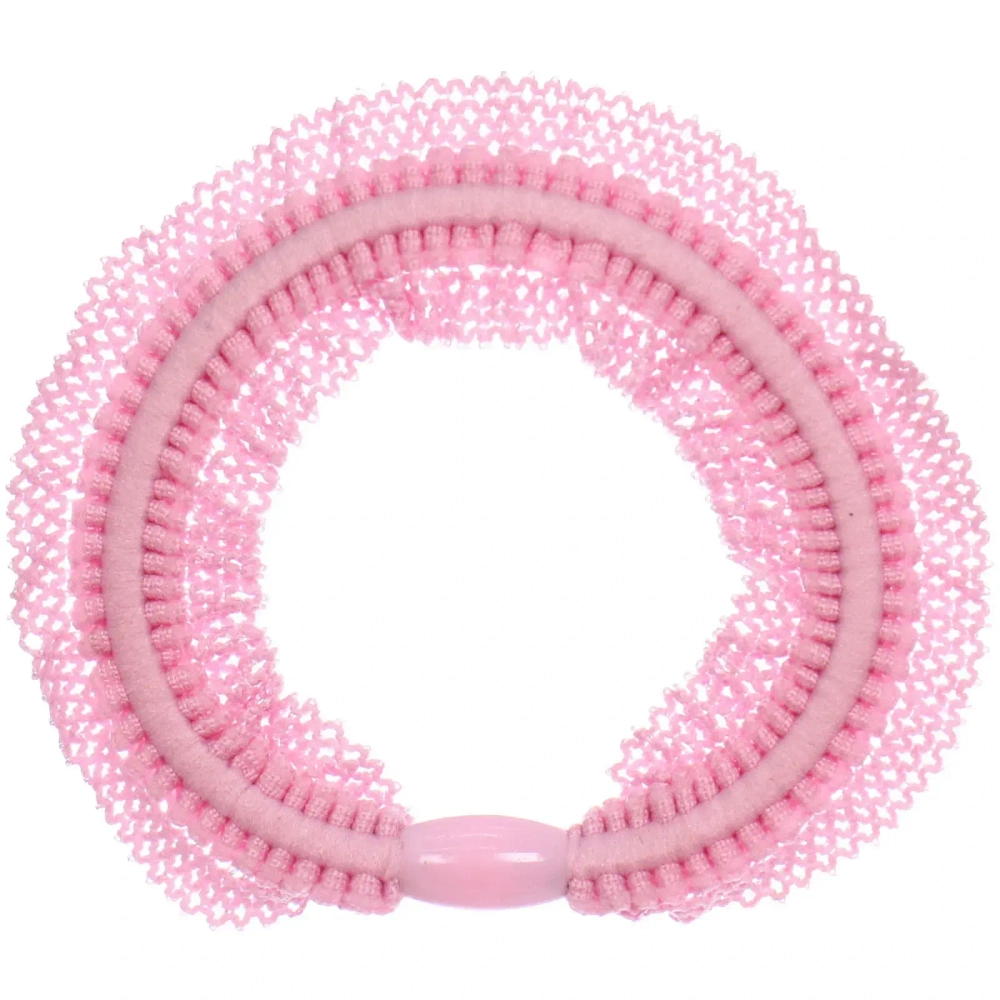 Резинки для волос в наборе 5шт «АЛИСА», цвет цвет пудровый, d-5,5см (Подвес Единорог)