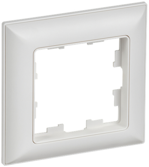 BRITE Рамка 1-местная РУ-1-БрАБ арктический белый/белый IEK