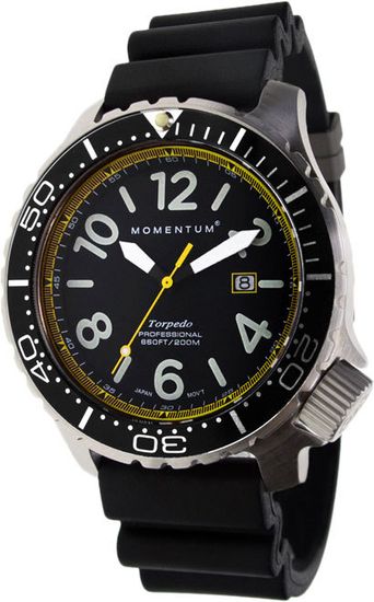 Канадские часы Momentum TORPEDO  BLAST Yellow сапфир 1M-DV74YS1B