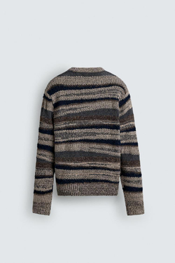 ZARA ЖАККАРДОВЫЙ СВИТЕР В ПОЛОСКУ, ПОЛОСКИ