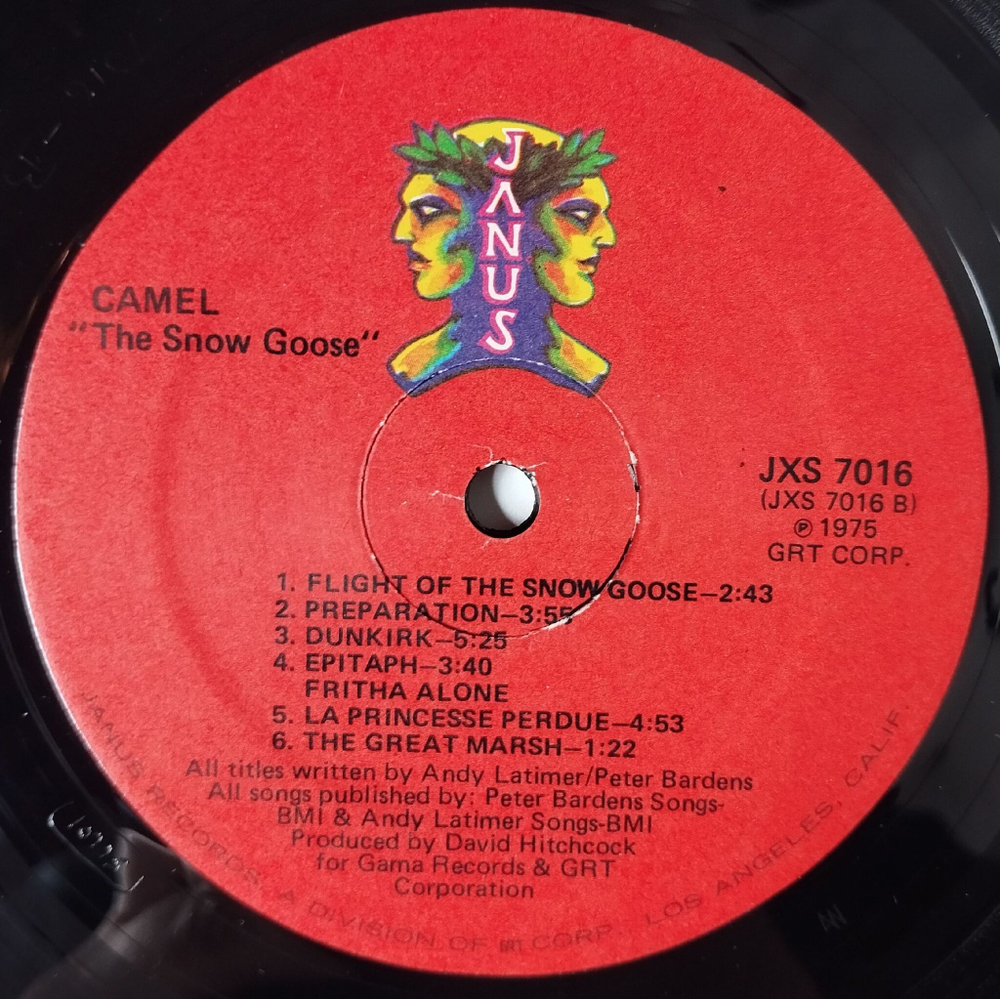 Винтажная виниловая пластинка LP Camel The Snow Goose (USA 1975)