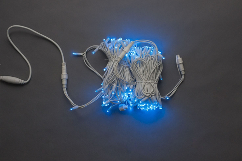 LED-PLR-100-10M-240V-B/WH синий/белый провод