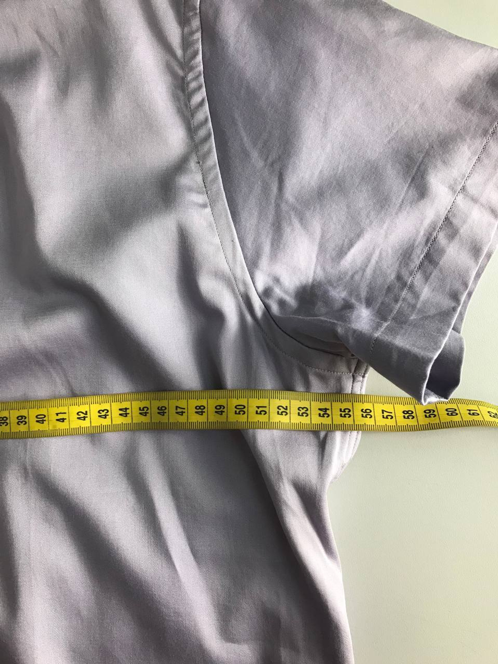 Рубашка White Cuff атласная, маркировка 42, визуально 50 размер