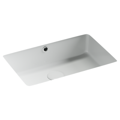 Раковина встраиваемая снизу Ceramicanova Era, c отверстием слива - перелива 460x320x155 мм, белый, арт.CN15003