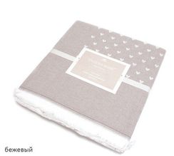 Покрывало пике (ПВХ) HEARTS бежевый TIVOLYO HOME Турция