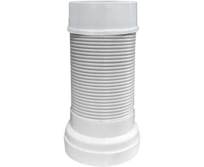 Удлинитель гибкий (гофра) для унитаза армированная 500мм, с фановым выходом, AKVATER AGT500F-АК