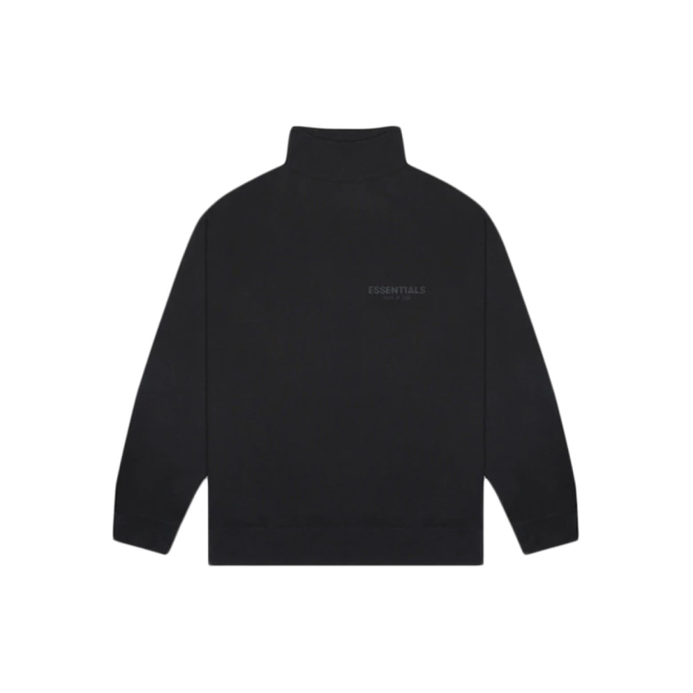 Толстовка Fear of God Essentials SS20 Black Mock Neck Sweatshirt, FOG-SS20-269