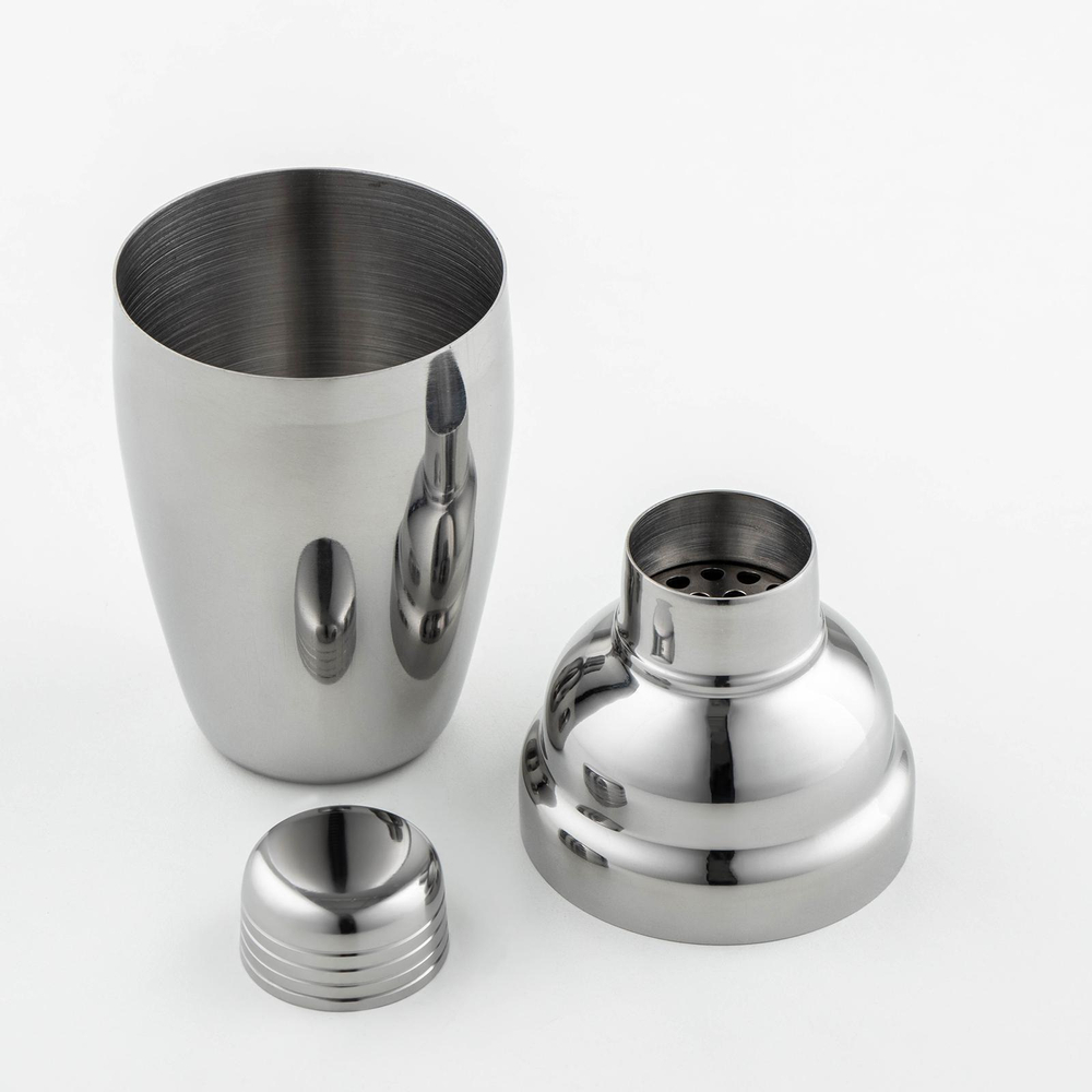 Шейкер из нержавеющей стали, 350 мл, 18×7,5 см, цвет серебряный