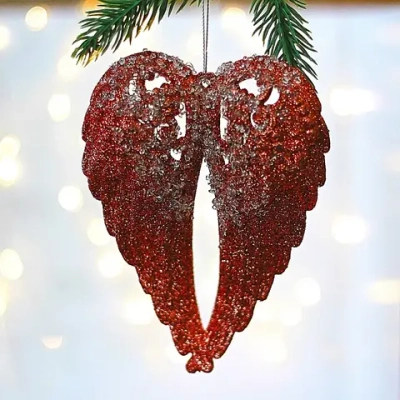 Подвеска «Изящные крылья» 14,5*11,5 см, Янтарь