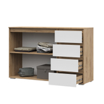 Хелен КМ 06 Комод 4 ящика и 2 створки Крафт золотой / Белый