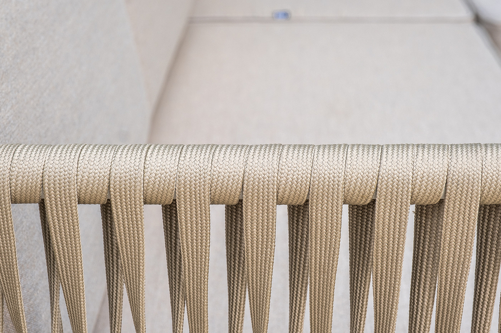 "Касабланка" модульная лаунж-зона из роупа (веревки), каркас из алюминия