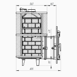 Банная печь «Атмосфера XL» сетка нержавейка до 26 м³