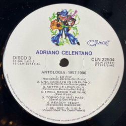 Винтажная виниловая пластинка LP Adriano Celentano Адриано Челентано Antologia (1957-1980) 5LP