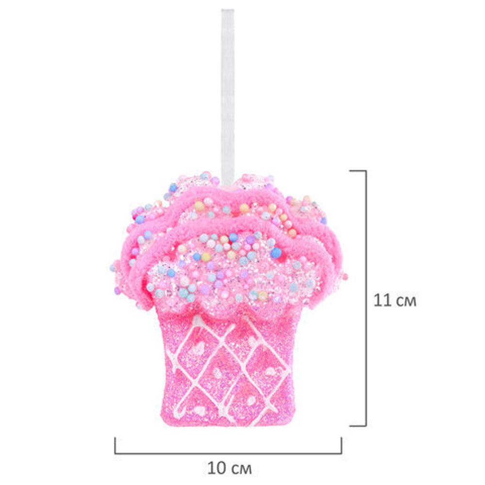 Украшение ёлочное (1 шт.), "Сладости", 8 см, ассорти 25 дизайнов, ЗОЛОТАЯ СКАЗКА, 592581