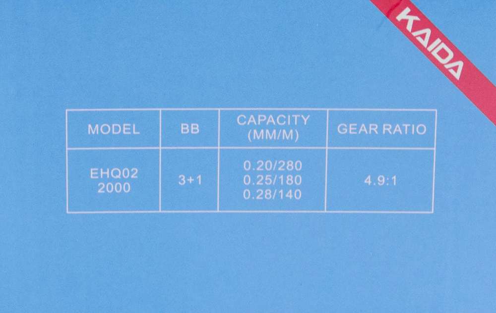 Катушка безынерционная Kaida EHQ02 (2000, 3+1BB, мет. шпуля)