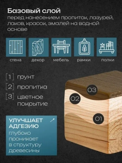 HUSKY SIBERIAN Акриловый биозащитный грунт для дерева 2,7л