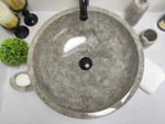 Раковина из мрамора Bowl Grey TinLip BM-60028 45*45*15