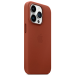 Кожаный чехол с поддержкой MagSafe Apple Leather Case для iPhone 14 Pro, Umber (Умбра)