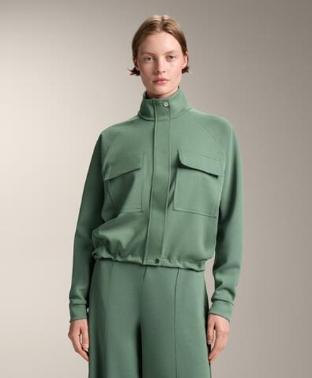 Oysho Куртка с карманами, линялый зеленый