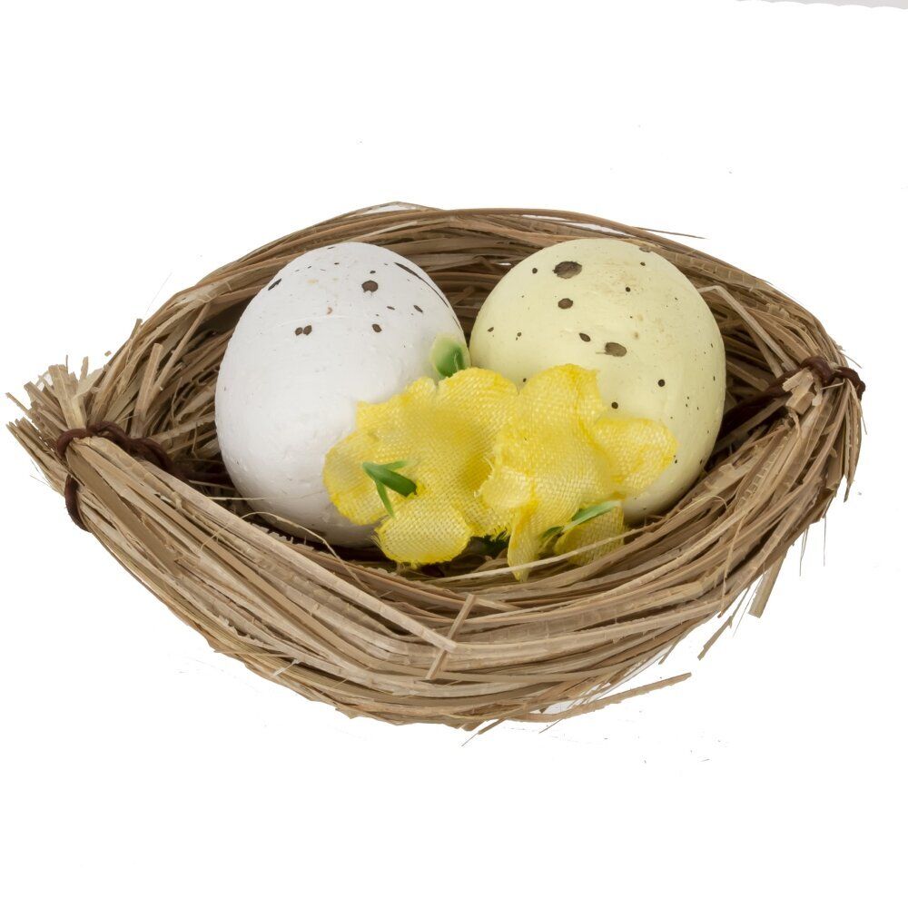 GAEM Набор из 6-ти изделий декоративных "Гнездо пасхальное" (6*4,5*2), L18 W12 H3 см